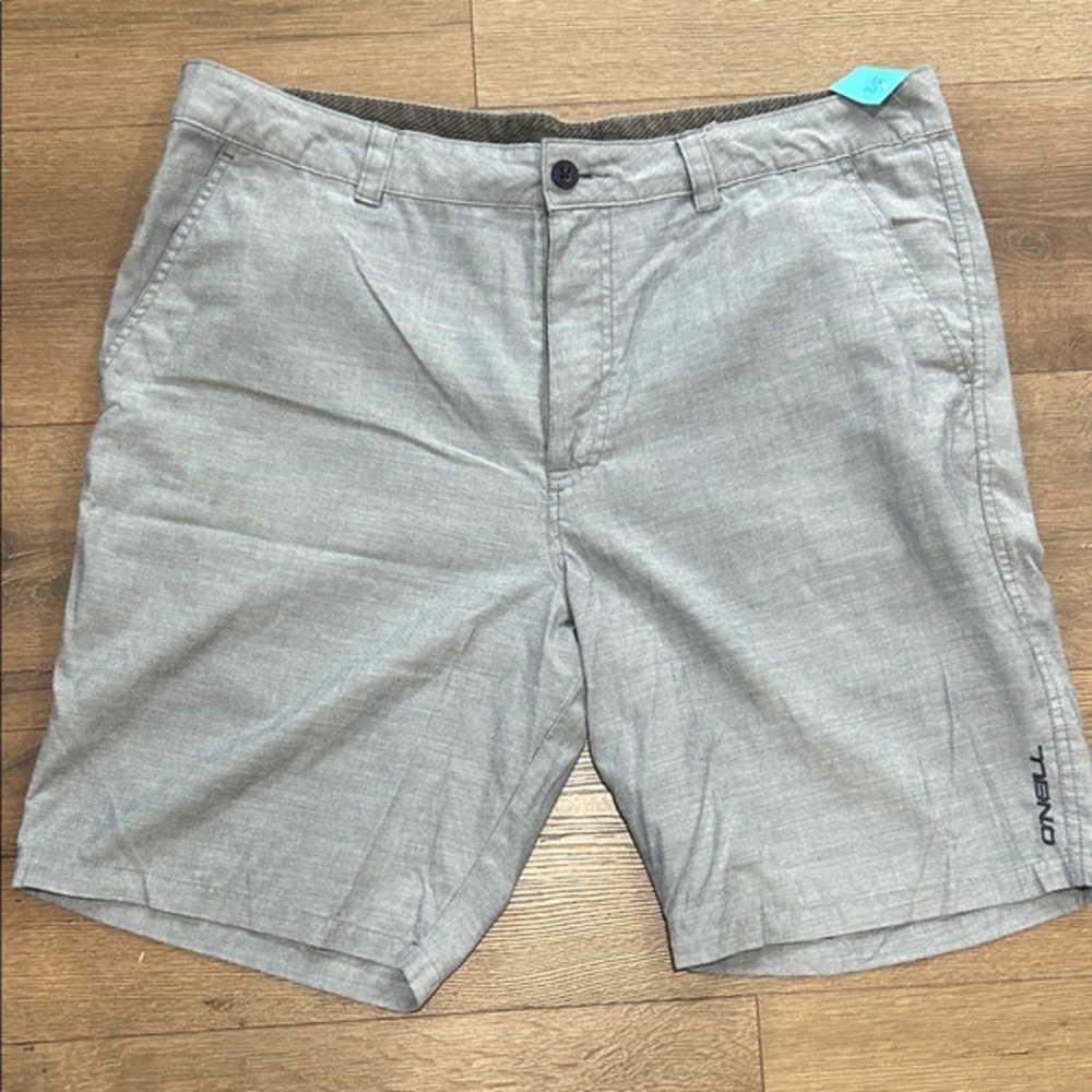 O'Neill Men's Light Gray Flat Front Shorts ! Size 38